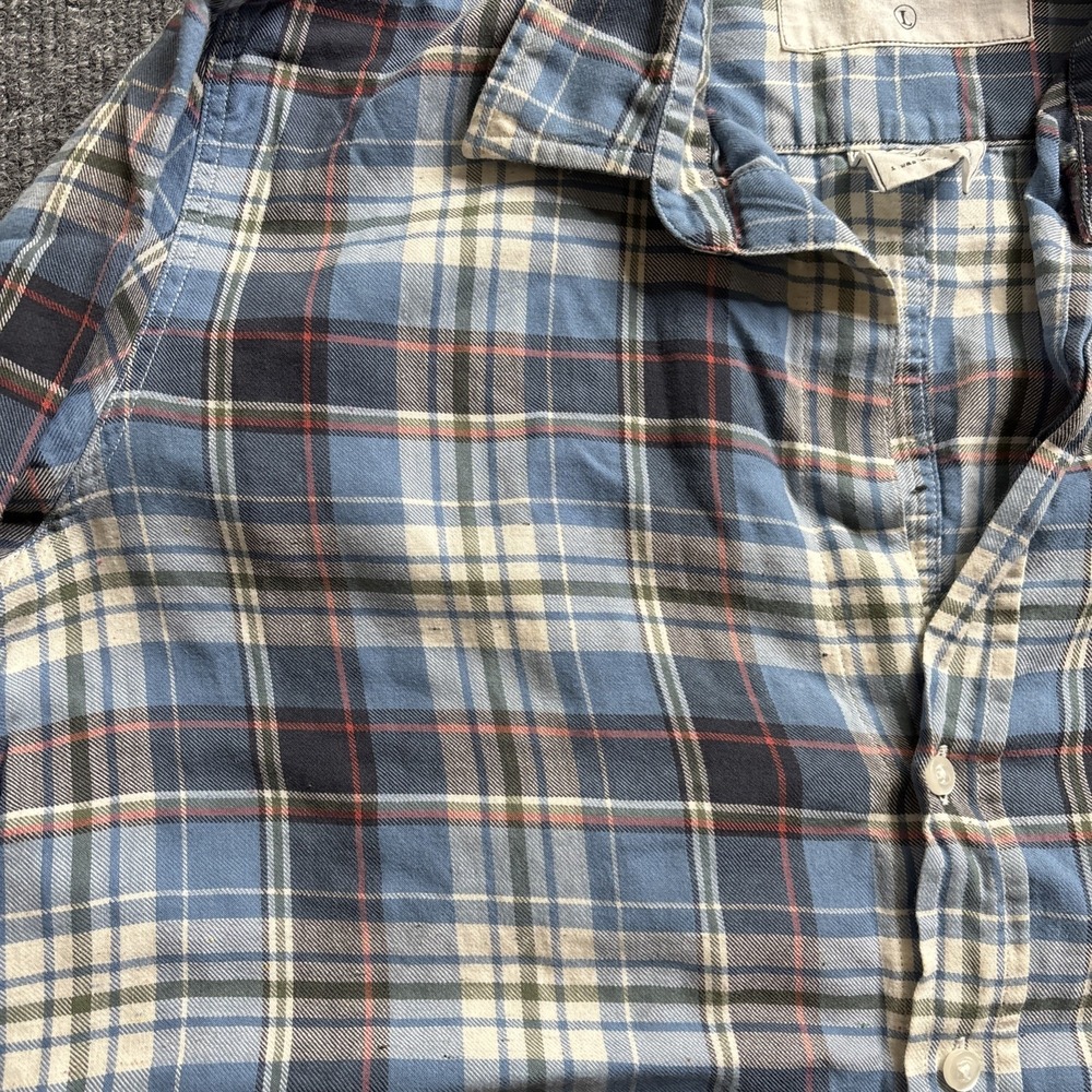 Frank & Eileen Barry Plaid Flannel Shirt Women's Large Cotton Button Long Sleeve - Picture 9 of 15